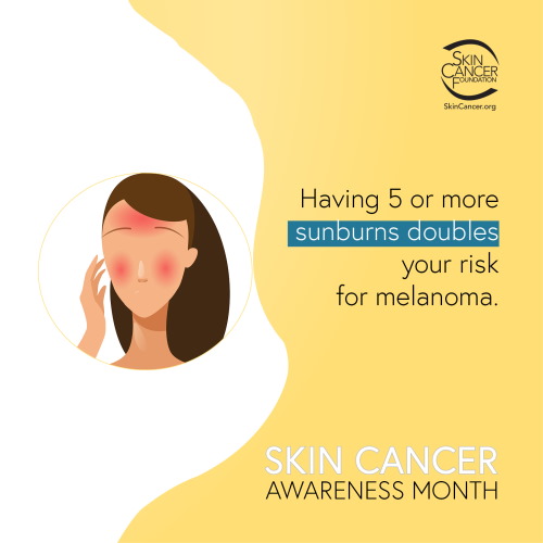 skin cancer awareness facts sunburn